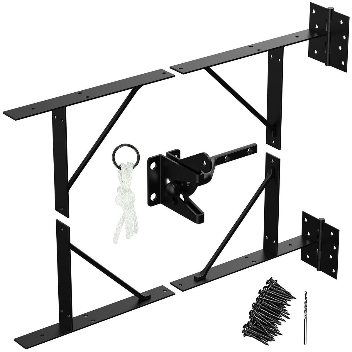 GoldOrcle Anti Sag Gate Kit steel-assembly brackets for durable gate installation.