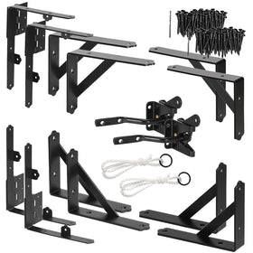 GoldOrcle anti-sag gate kit complete set shows durable hardware for sturdy wooden gates.