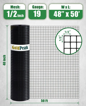 GoldPeak 19-gauge welded wire close-up showing tight joints for durability.