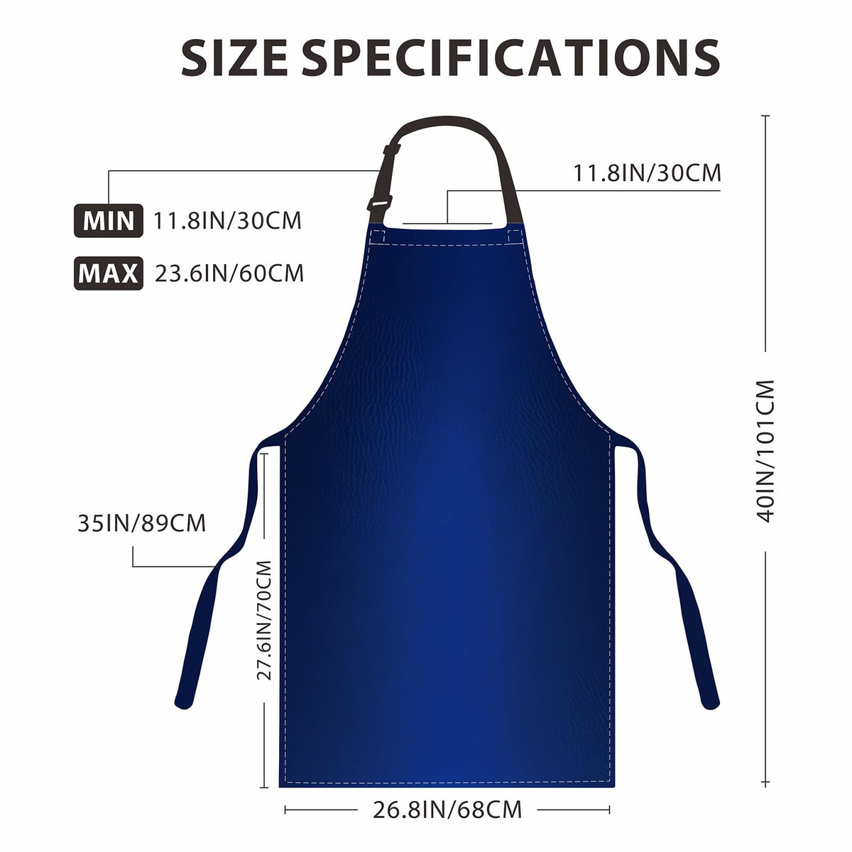 GoldPig 2-pack aprons blue folded keeps outfits clean for busy kitchen and workshop tasks