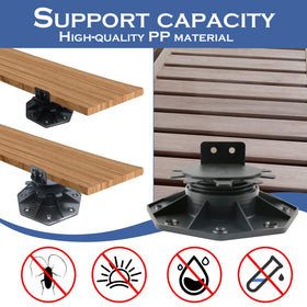 Goldshire deck pedestal high load capacity supports sturdy outdoor decks