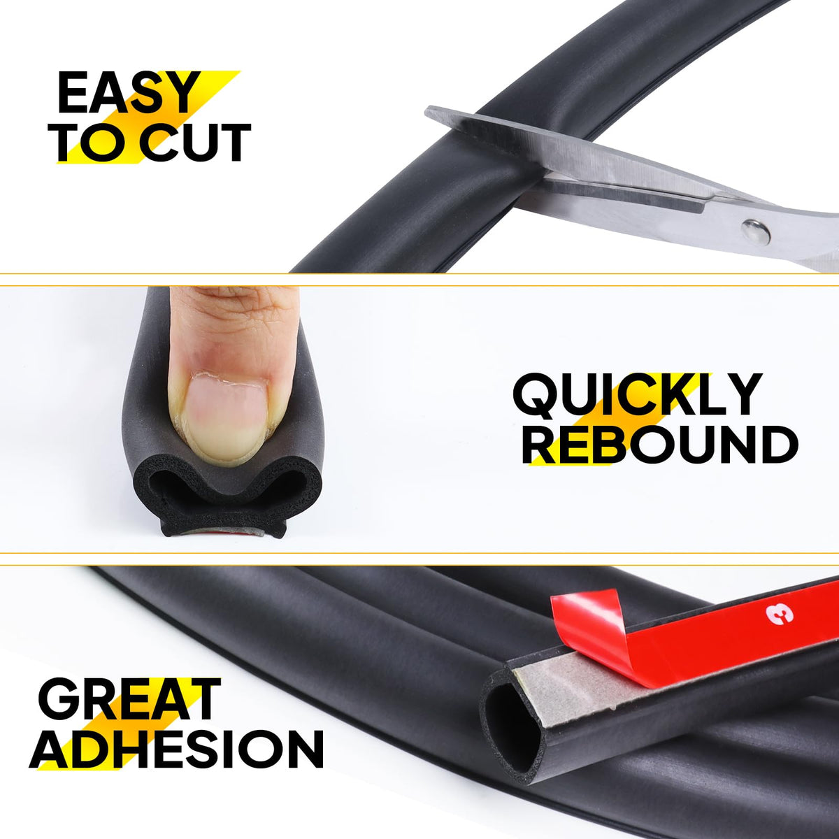 GoldWheel D-Shape cross-section highlights airtight sealing.