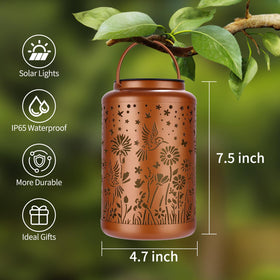 GOLFOEE outdoor lantern features IP65 waterproof body for year-round lighting.