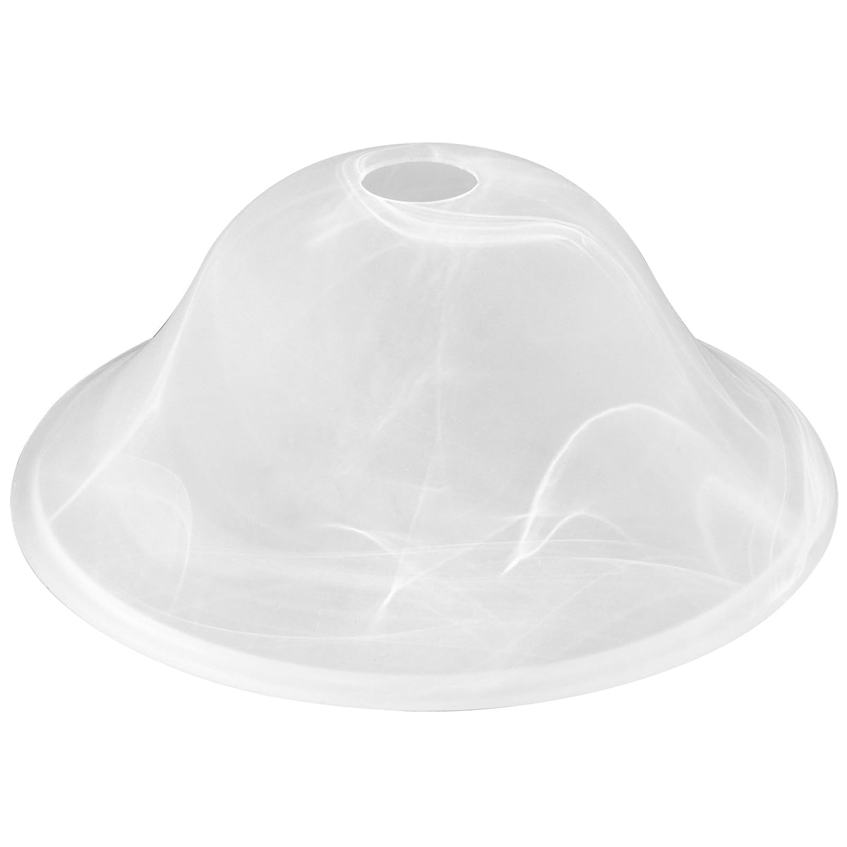 Golhom alabaster glass lamp shade in white with 12in diameter for warm ambience