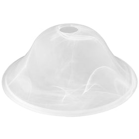 Golhom alabaster glass lamp shade in white with 12in diameter for warm ambience