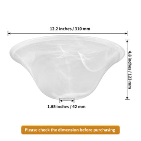 Golhom lipless bell glass shade highlighting a smooth dome for refined lighting