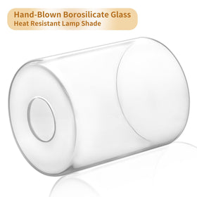 Golhom clear glass shade with rounded edge for safe handling