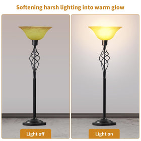 Golhom 12in bottom diameter shade suits medium fixtures with balanced coverage