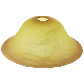 Golhom tawny alabaster shade in bell shape softens light for torchiere lamps