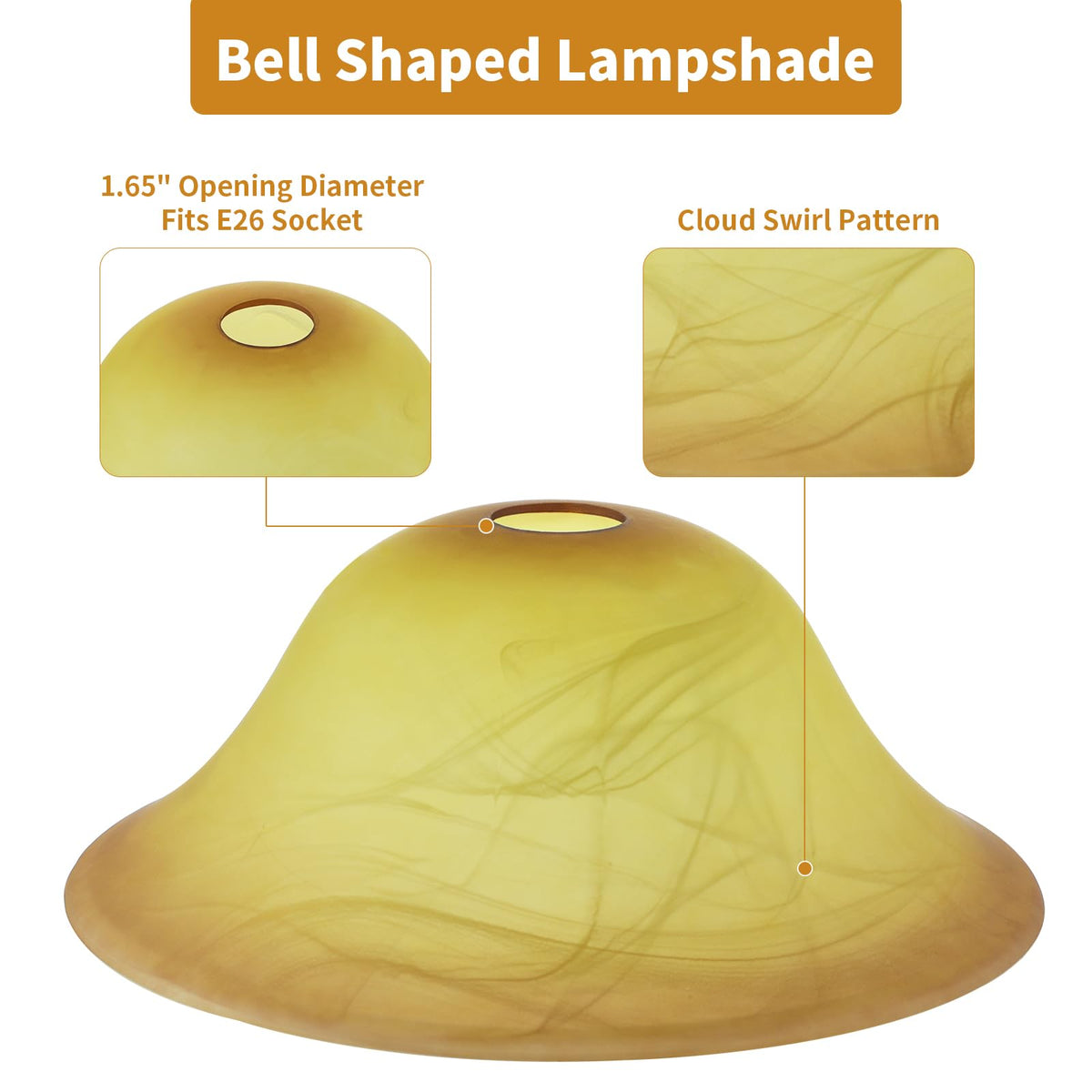 Golhom tawny glass shade creates warm focal point in bedrooms and lounges