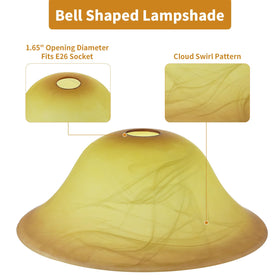 Golhom tawny glass shade creates warm focal point in bedrooms and lounges