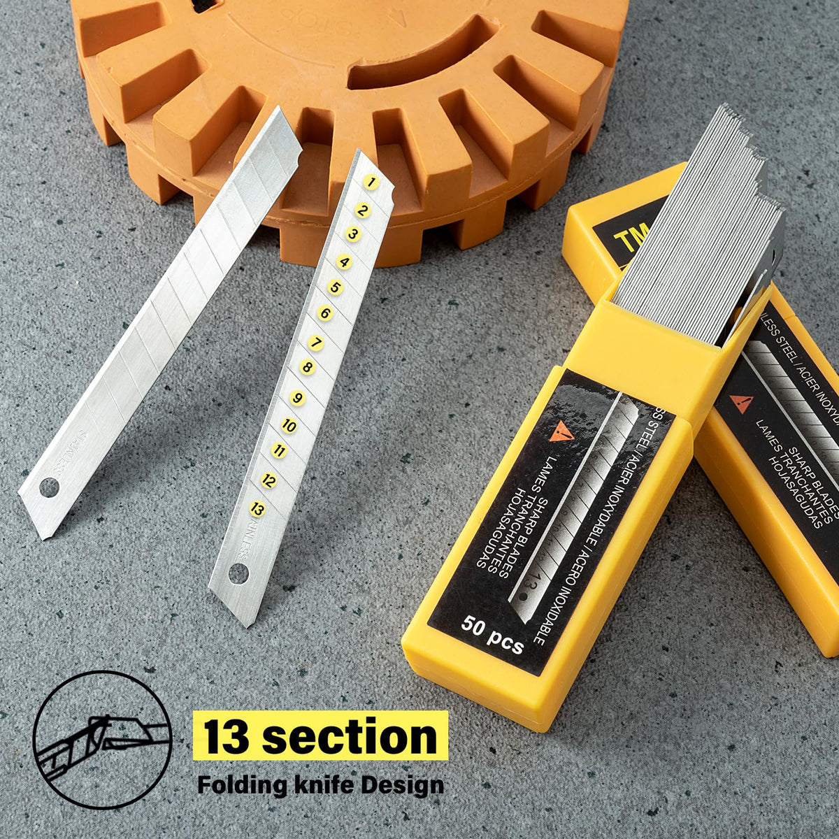 Gomake blades ready for office tasks like trimming and packaging.