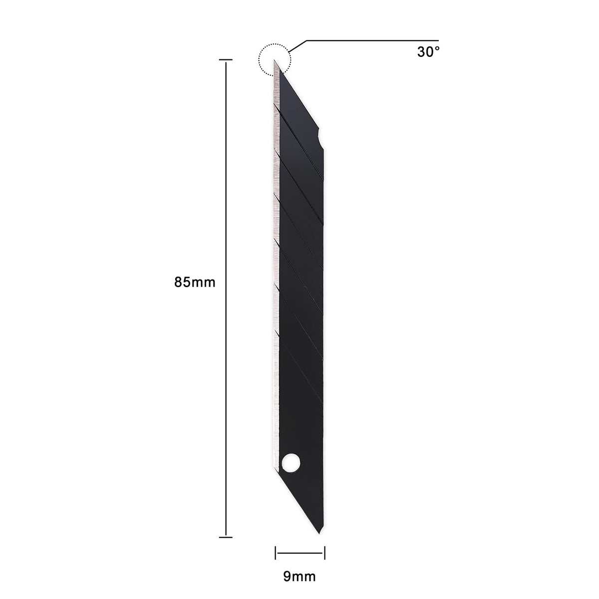 Gomake black-coated blade design resists rust in workshop use.