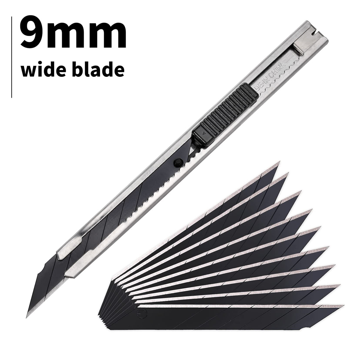 Gomake blades in a plastic box, easy storage for office and factory work.
