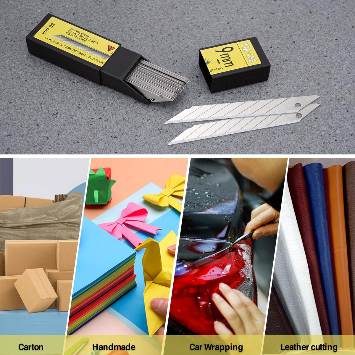 Gomake compatible with most standard knife handles.
