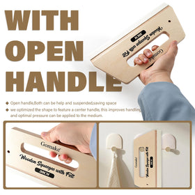 Gomake large-film squeegee with wooden handle ideal for 30 cm wide sheets