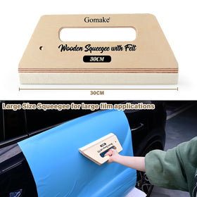 Gomake open-handle design squeegee saves space during storage and use