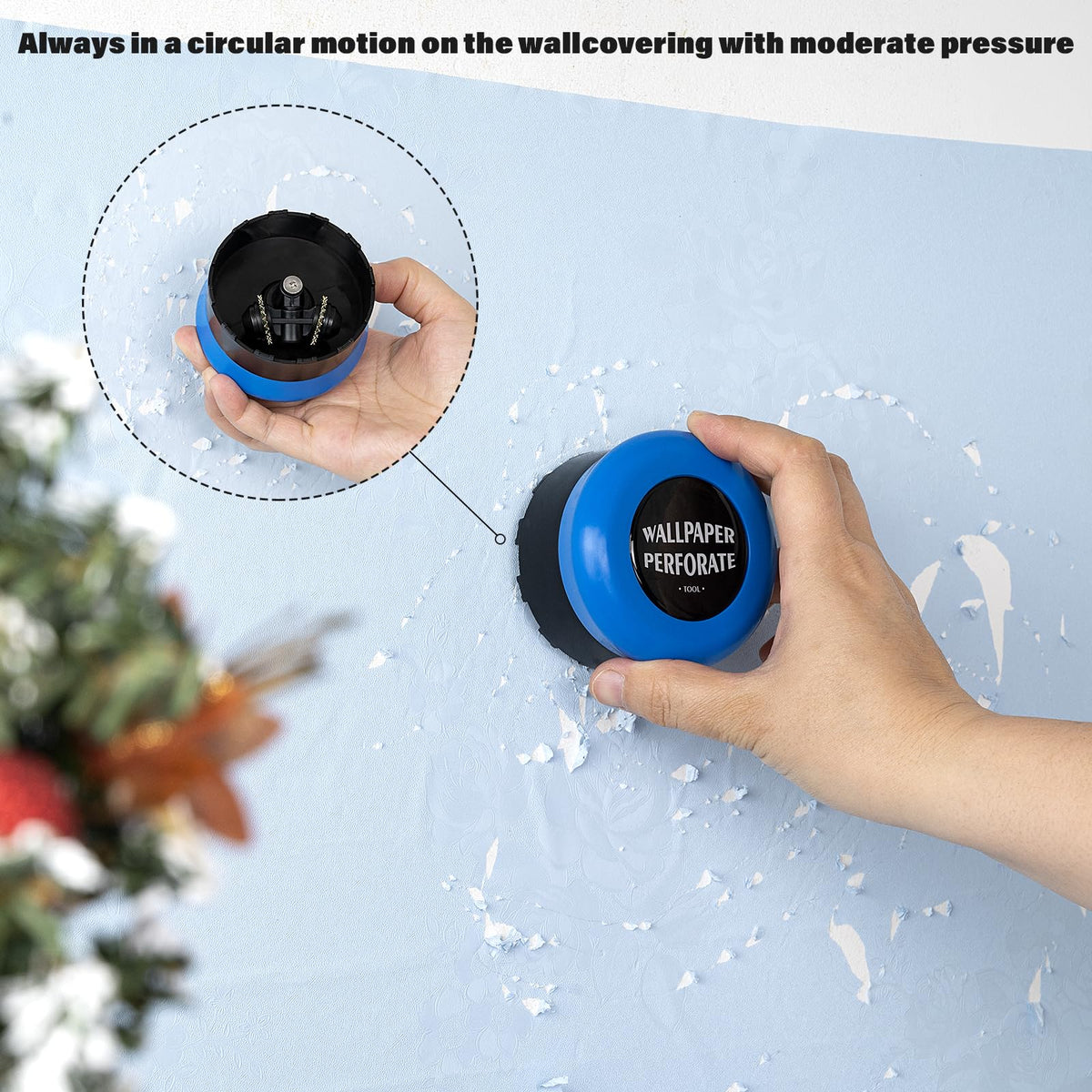 Gomake 4-inch razor blade scraper ready to tackle large wallpaper areas.