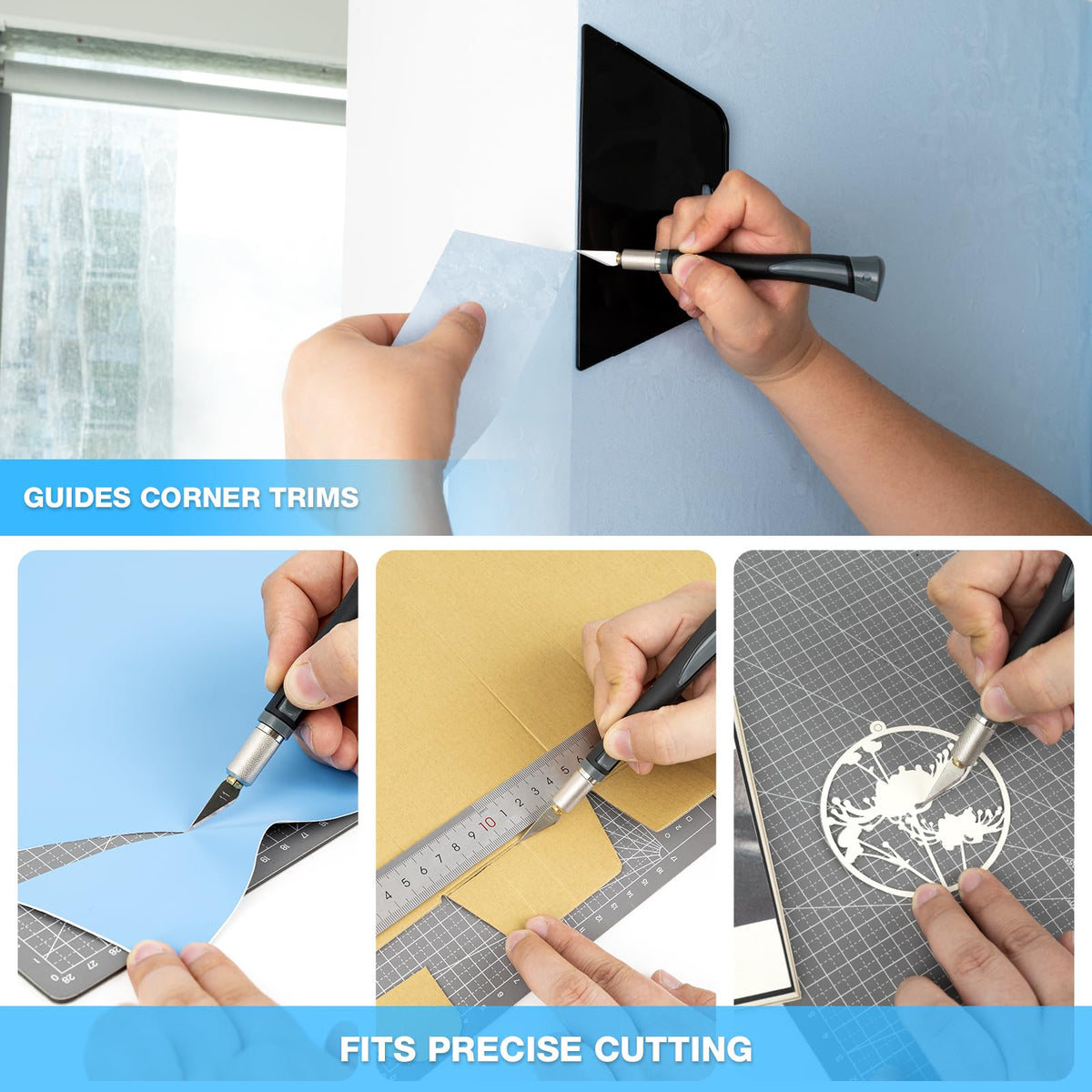 Gomake 10-inch smoothing brush helps prep surfaces quickly.