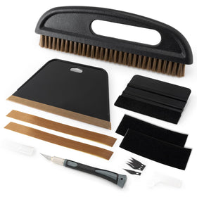 Gomake main smoothing squeegee for wallpaper with ergonomic grip and non-damaging edge.