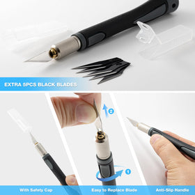 Gomake replaceable blades extend knife life for ongoing projects.