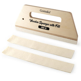 Gomake wallpaper smoothing tool with felt edge for bubble-free application on large surfaces