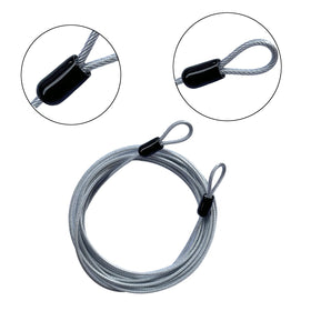 GOMRQING double loop safety cable for padlocks and U locks.