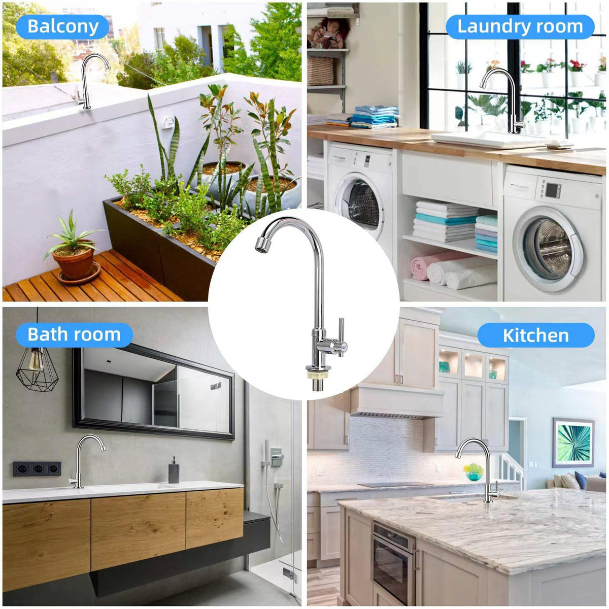 Gonabos included cold water hose enables quick cold-water setup