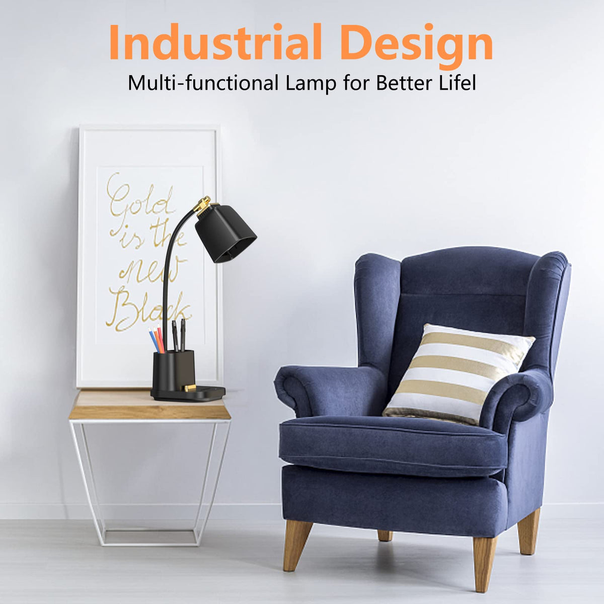 GONDSILY LED lamp with 3 color modes for warm, neutral, and cool light