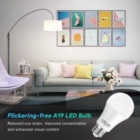 Gonhom 3 Way LED bulbs flicker-free operation for comfort