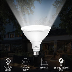 Gonhom Par38 LED flood light dimmable with 1800LM for mood lighting.