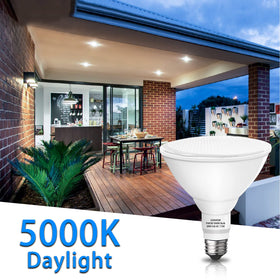 Gonhom Par38 flood light with E26 base is easy to install.