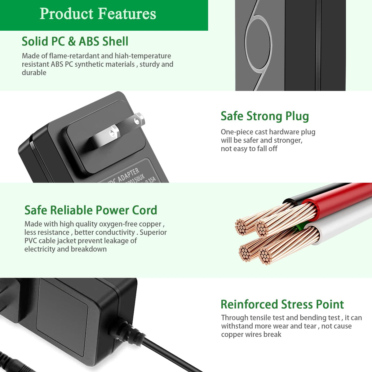 Gonine 21V charger cord length 3.9 feet allows flexible setup.