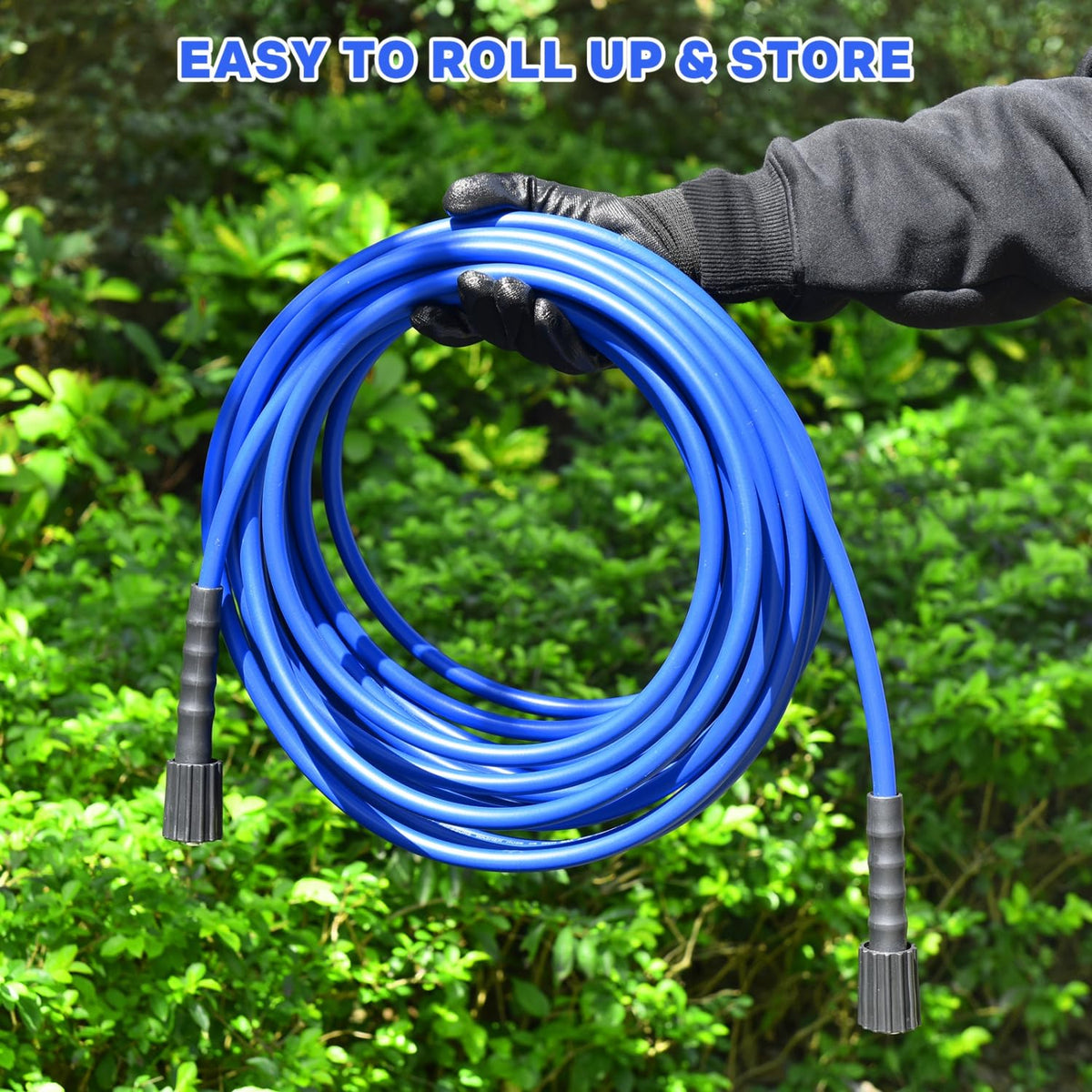 Gonioa 50 ft reach lets you clean around cars and decks.