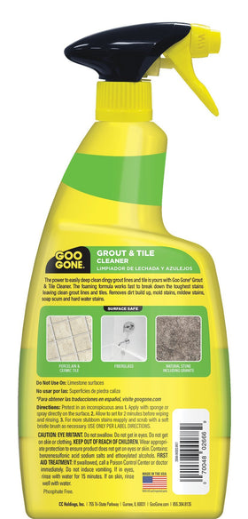 Goo Gone Grout & Tile Cleaner conquers bathroom mold and mildew buildup