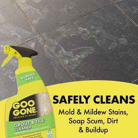 Goo Gone Grout & Tile Cleaner safe on ceramic and porcelain surfaces