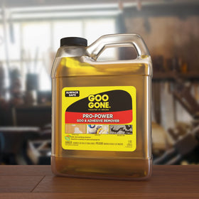 Goo Gone Pro-Power tackling carpet stain removal in action.