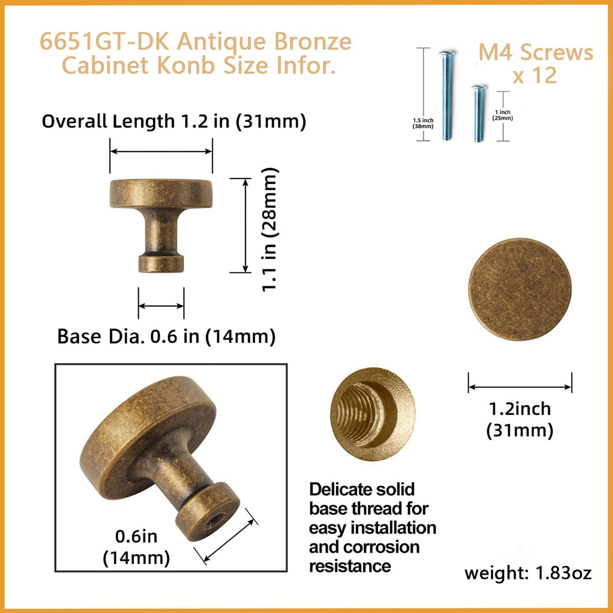 Goo-Ki antique brass knob detail closeup highlights finish and craftsmanship.