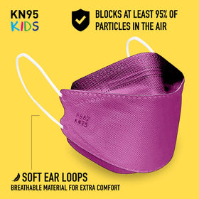 Good Mask Co. Good Comfort Kids KN95 pink pack of 10 for family rotations