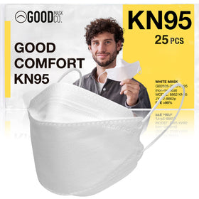 Good Mask Co. Good Comfort KN95 folding mask offers a snug fit for all day wear