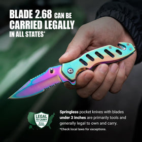 GOOD WORKER compact folding knife fits purses and pockets