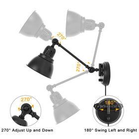 GOODATE 6-foot plug-in cord enables quick, setup-friendly installation.