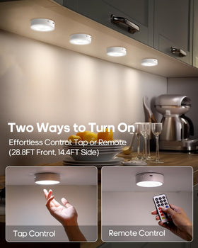 GOODEA.fun stick-on lights with dimmer and timer for flexible use