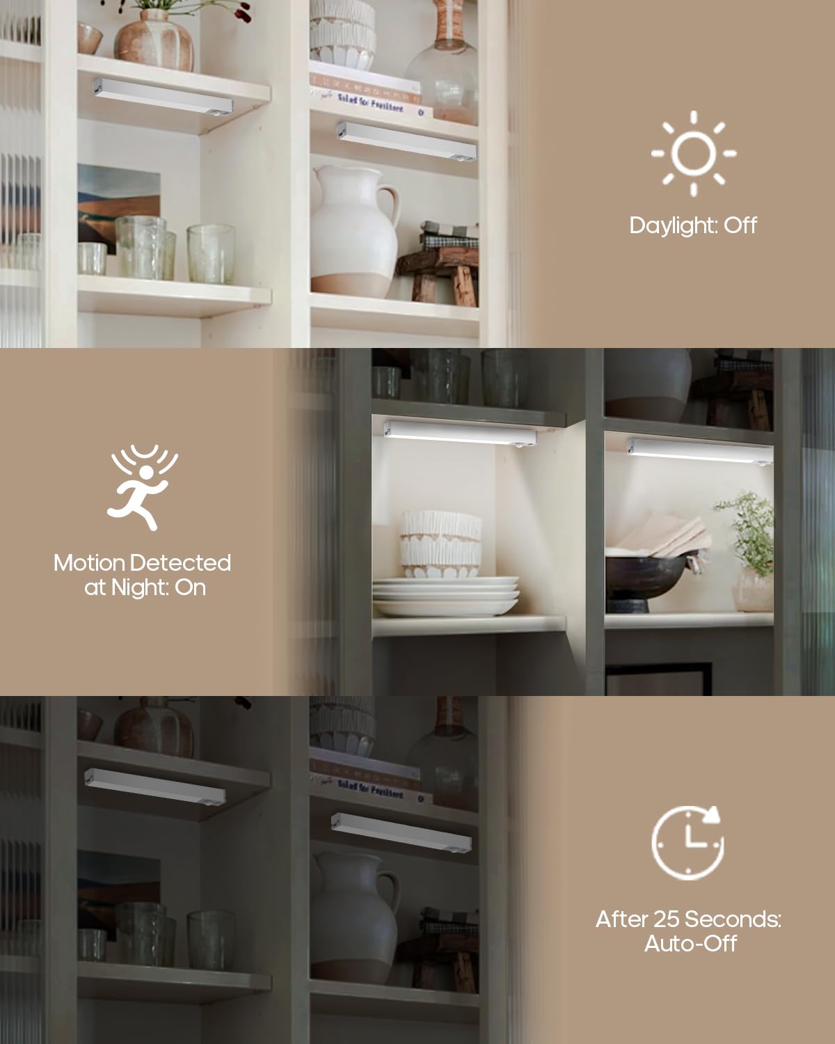 GOODEA compact design fits tight spots and banishes shadows in wardrobes and shelves.