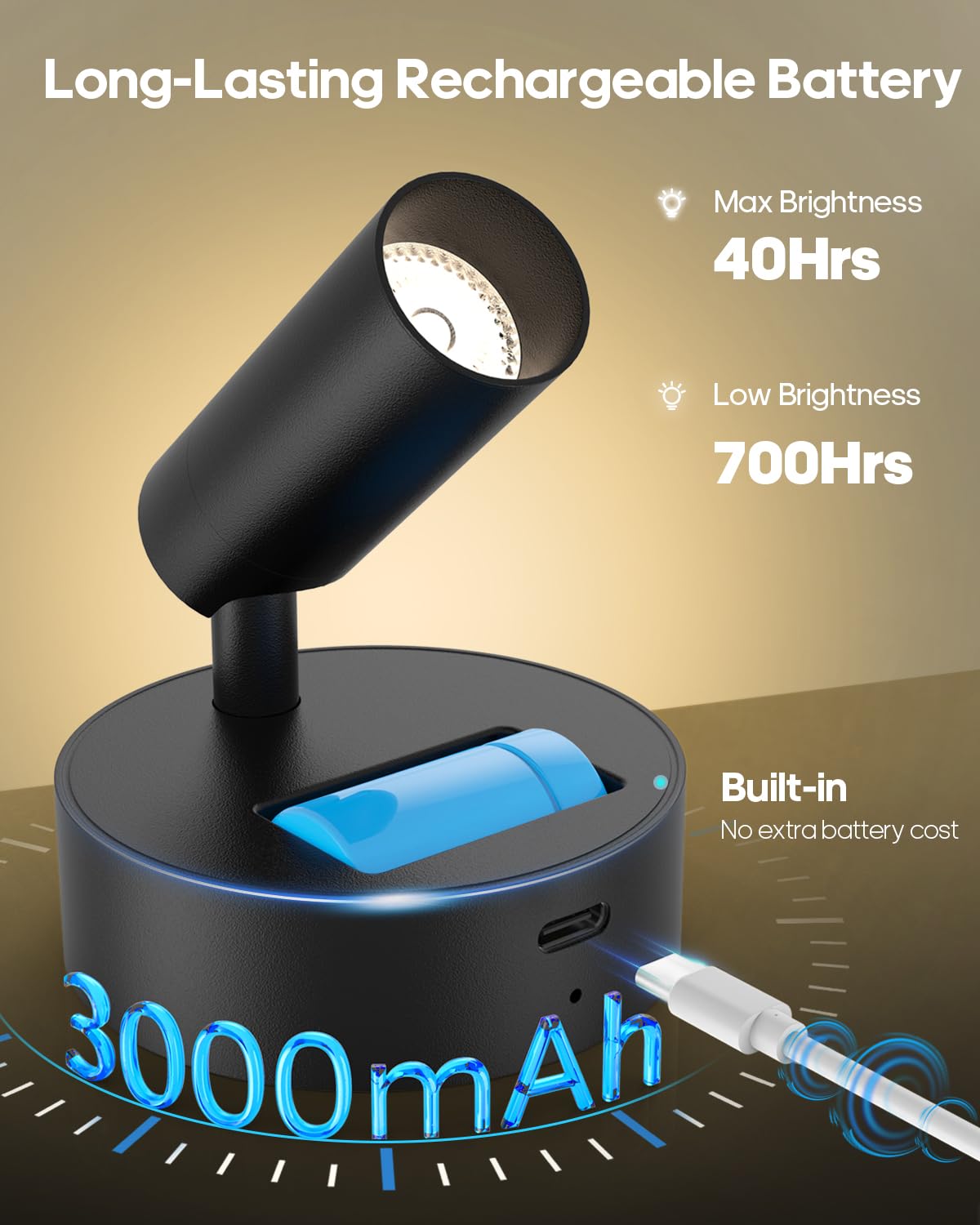 GOODEA Spotlights Indoor with Remote enabling precise accenting with 360-degree rotation.