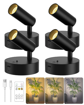 GOODEA spotlights indoor with remote for precise plant and artwork illumination