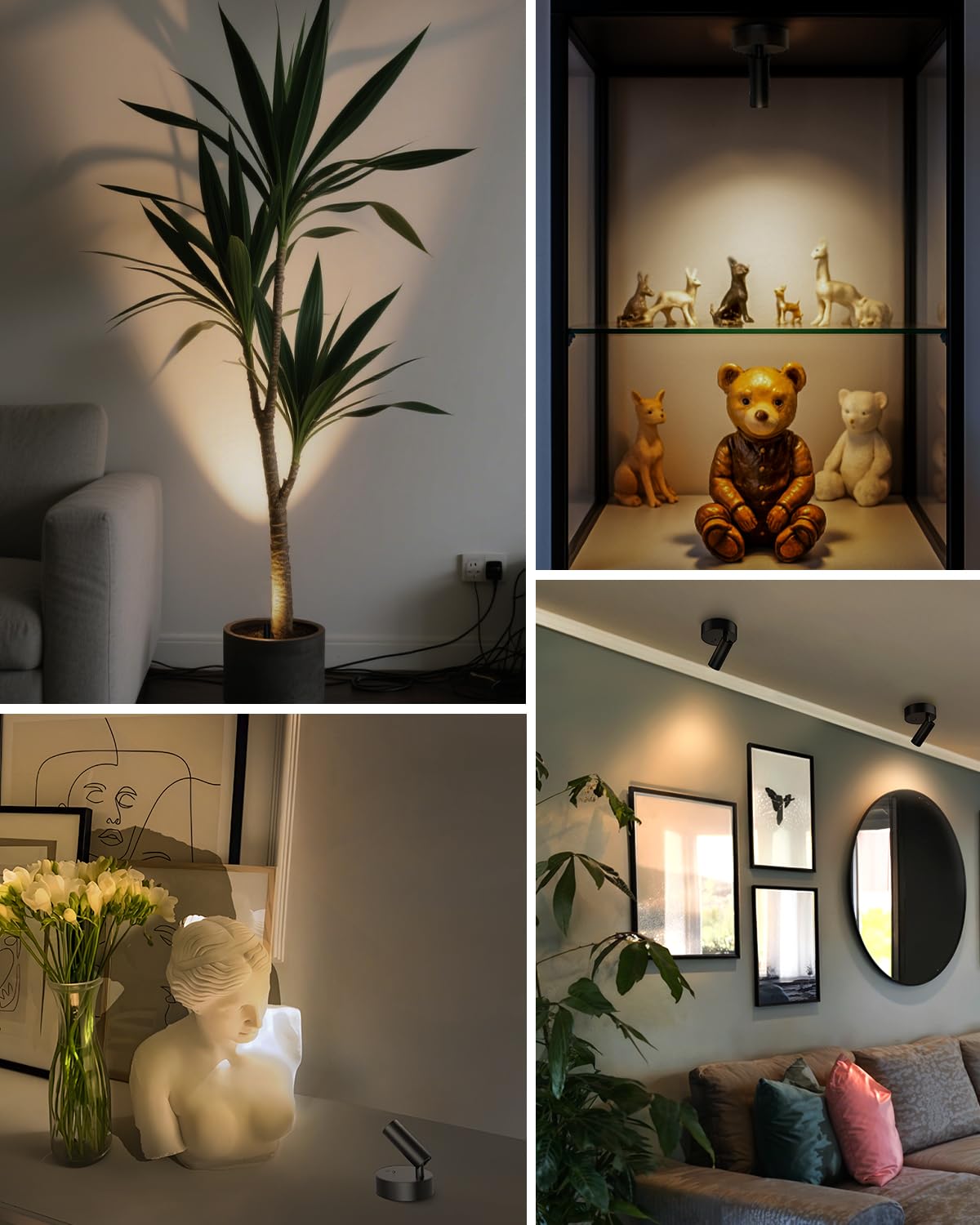 GOODEA magnetic mounting makes setup quick on walls, shelves, or cabinets.
