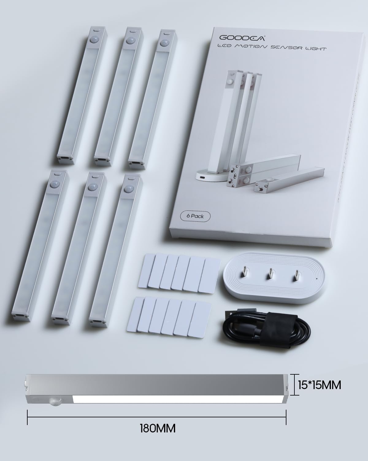 GOODEA warm white ambient light enhancing hallways and stairs