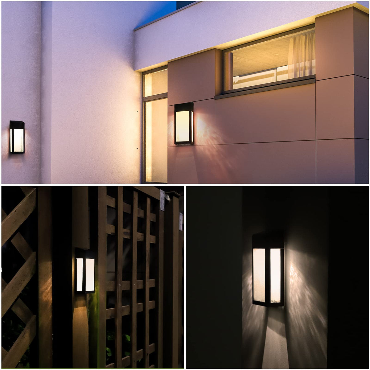 GOODFOEVER garden fence light with aluminum body provides sturdy outdoor lighting.