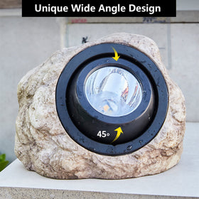 Goodfoever rock solar light IP65 rating protects against rain and snow